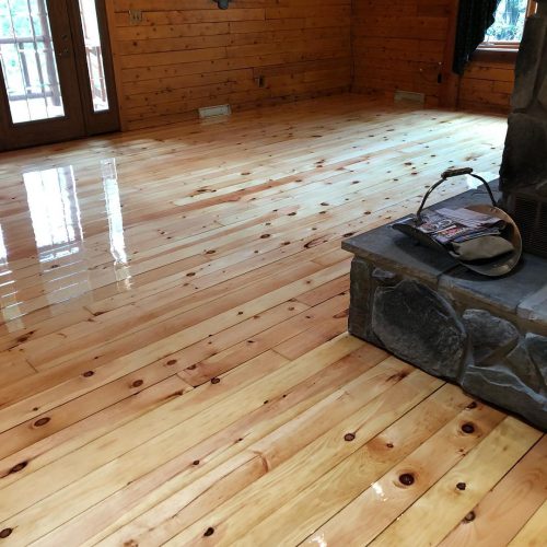 Before and after. Pine refinish. peakfloors angieslistsuperserviceaward2016woodfloor woodflo 3